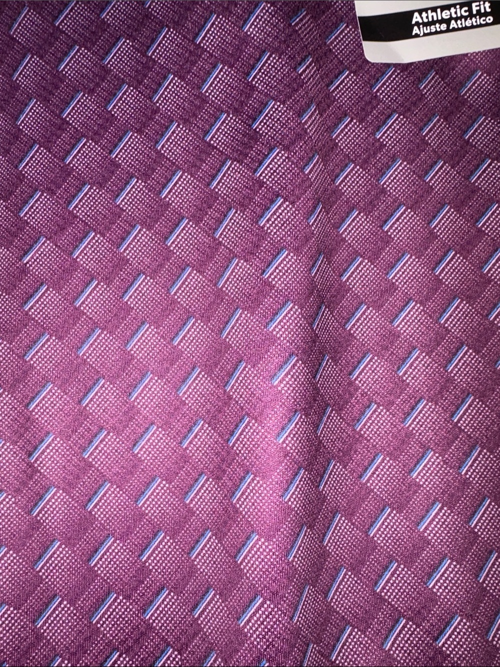 PGA Tour pro series Men's deep plum Basketweave Polo - Picture 5 of 5